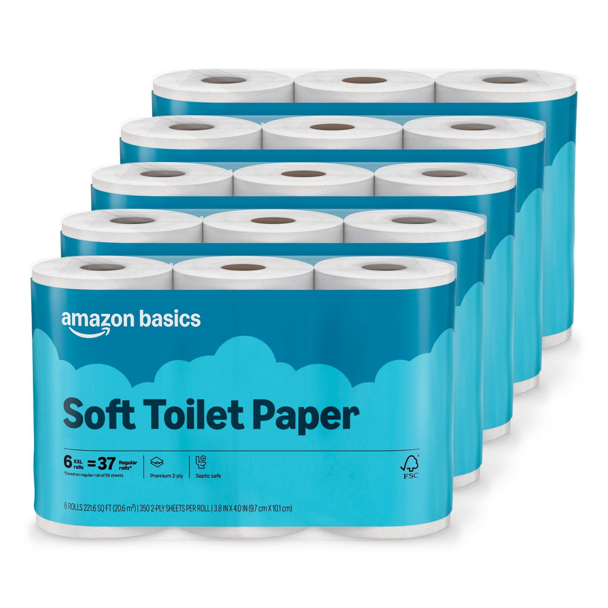 Amazon Basics 2-Ply Soft Toilet Paper