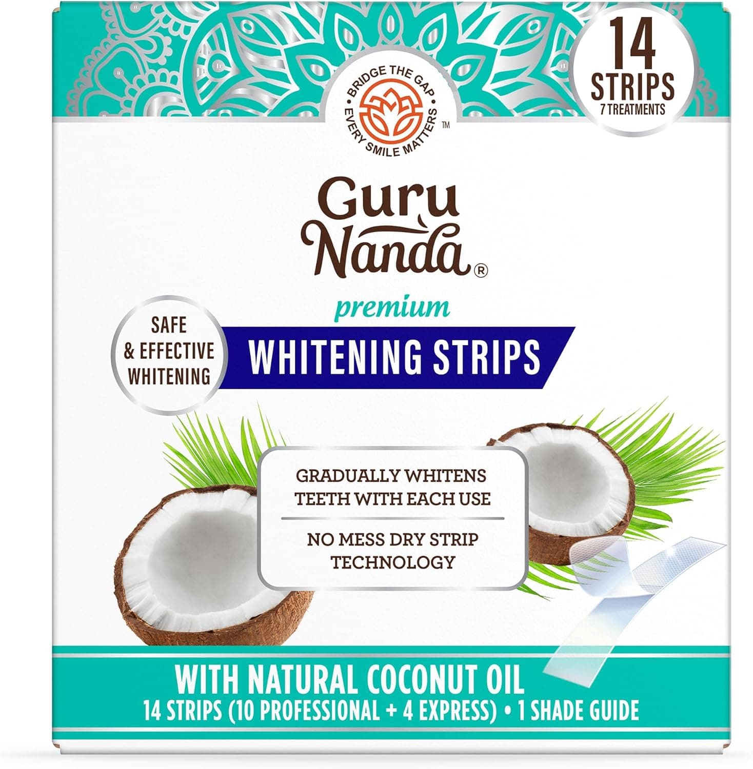 GuruNanda Express Whitening Strips